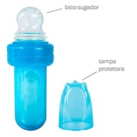 Porta Frutinha em Silicone Azul da Buba - Deguste com Segurança e Diversão - imagem 3