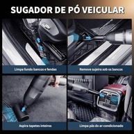 2 em 1: Aspirador e Soprador de Ar Portátil para Limpeza Profunda de PC, Teclado e Carro - imagem 5