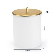 Lixeira com Tampa em PSAI Alto Impacto Arthi | Design Moderno e Acabamento Fosco | Prática e Sofisticada - imagem 3