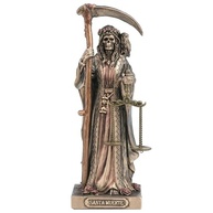Santa Muerte Colecionável em Polystone - Estatueta com Foice e Escamas - Decoração Mística e Simbólica - imagem 2