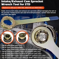 Kit 3 Ferramentas Essenciais para Polia e Engrenagem Subaru - Precisão e Durabilidade - imagem 3