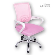 Cadeira de Escritório Ergonômica Rosa Begonia - Tela Mesh, Ajustável e Confortável - imagem 4