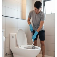 Escova Sanitária com Suporte Plástico - Base Redonda e Cerdas Flexíveis para Limpeza Eficiente do Vaso Sanitário - imagem 3
