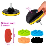 JEX Kit 37 Peças: Escovas e Boinas Profissionais para Limpeza Pesada e Polimento Automotivo em Casa - imagem 3