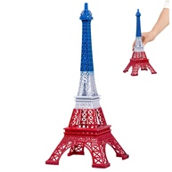 Mini Torre Eiffel Paris 25cm - Decoração Ferro Azul Branco e Vermelho para Casa Escritório - imagem 1