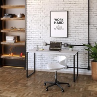 Mesa de Escritório Office Estilo Industrial 1.35m - Design Moderno e Funcional para Seu Ambiente de Trabalho - imagem 1