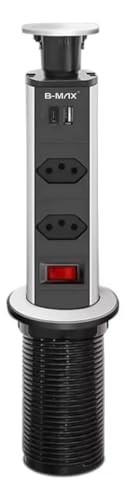 Torre de Tomada Embutir Mesa com 2 USB + USB-C - Elegância e Praticidade para seu Escritório - imagem 2