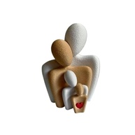 Escultura Família em PLA – Decoração Minimalista com Simbolismo de Amor e União (4 Integrantes) - imagem 2