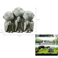 Ornamento de Buda Jizo 7,6 cm - Escultura Artesanal para Decoração de Jardim e Ambientes - imagem 2