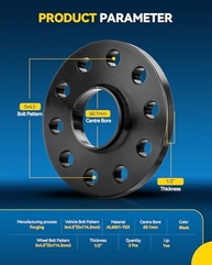 Espaçadores de Roda PHILTOP 5x4.5" (114.3mm) - Compatíveis com Camry, RAV4, Sienna, Highlander e mais - imagem 3