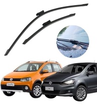 Par Palhetas Limpador Dianteira VW Fox e CrossFox (2013-2022) Encaixe Específico - Silicone Premium - imagem 2