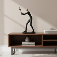 Estatueta de Resina de Homem Tenista 25,5 cm – Decore com Esporte e Estilo - imagem 5