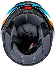 Capacete Mixs Gladiator Super Speed Azul/Laranja Brilhante - Segurança e Estilo para Você! - imagem 4