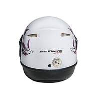 Capacete San Marino Speed Fly Branco e Rosa: Segurança e Estilo para Sua Pilotagem - imagem 3