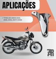 Suporte de Escapamento Cromado para Honda Titan 150 (2004-2008): Estilo e Durabilidade! - imagem 4