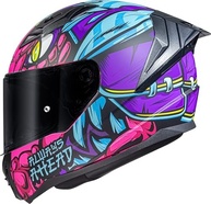 Kit Capacete Moto LS2 FF810 Vigo Drillox Roxo Rosa + Viseira Azul | Segurança e Estilo - imagem 3