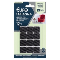 Adesivo EVA Anti Deslizante Quadrado 19mm - 12 Peças | Proteção Total para Móveis e Superfícies - imagem 1