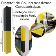 Protetor de Coluna para Garagem em EVA (Preto/Amarelo) - Segurança e Visibilidade Máxima - imagem 5