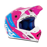Capacete Motocross Th1 Jett Evolution 2 Rosa/Azul Celeste - Segurança e Estilo para Sua Aventura - imagem 3
