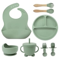 Kit 8 Peças Talheres de Silicone Seguros para Bebês e Crianças - Design Ergonômico e Fácil Limpeza - imagem 1