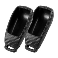 Capa de Chave Silicone Fibra de Carbono 2 Peças p/ Mercedes Benz (Classe A, C, E, S, CLA, etc.) - imagem 2
