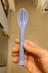 Kit de Talheres Reutilizáveis em Fibra de Bambu - Portáteis e Ecológicos - imagem 3