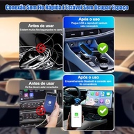 Abacafly Mini5 SE: CarPlay e Android Auto Sem Fio - Conectividade Inteligente e Livre de Cabos - imagem 4