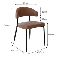 Conjunto com 4 Cadeiras Bless Fixas em Courino - Design Moderno e Resistente - imagem 4