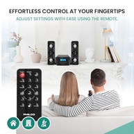 Sistema de Som Philco Compacto: Rádio FM Digital, Bluetooth, CD e USB | Preto Elegante - imagem 5