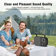 Rádio Portátil Goodes AM FM Ondas Curtas: Recepção Longo Alcance e Som Potente - imagem 3