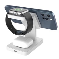 Carregador 3 em 1 Sem Fio: Celular, Watch e Fone - imagem 3