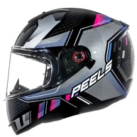 Capacete Peels Icon Force Preto/Cyber: Segurança e Conforto com Óculos Interno Integrado - imagem 1