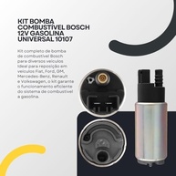Kit Bomba Combustível Universal 12V Gasolina Bosch - Fiat, Ford, GM, Renault e VW - imagem 3