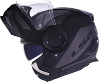 Capacete Robocop LS2 Scope Mask Articulado: Segurança e Estilo Preto e Titanium Fosco - imagem 5