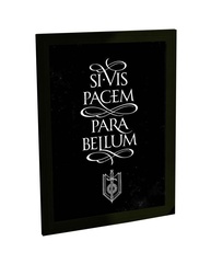 Quadro Decorativo Si Vis Pacem Para Bellum - Frase em Latim para Decoração de Quarto e Sala - imagem 1