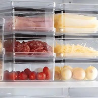 Porta Frios Geladeira 770ml - Pote Hermético Empilhável para Queijo e Presunto - imagem 4