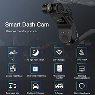 Dash Cam 4G com Vídeo ao Vivo Frontal e Interior | GPS, Monitoramento 24h e Cartão 64GB - imagem 3
