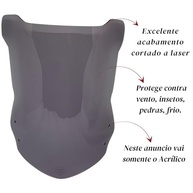 Bolha Acrílica Fumê Sem Ferragem para Moto Lander 250 e Crosser 150 - Estilo e Proteção - imagem 3