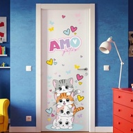 Adesivo Gatos Infantil Lavável - Decoração Segura e Criativa para Quartos de Bebês e Crianças - imagem 5