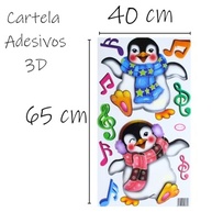 Adesivo 3D Pinguim Musical para Geladeira - Decoração Criativa e Divertida - imagem 3