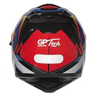 Capacete Moto GP Tech V128 Fusion: Segurança e Estilo com Viseira Solar Interna (Vermelho/Azul Brilhante) - imagem 5