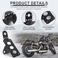 Suporte de Placa Lateral LivTee em Alumínio para Harley e Motos - Estilo e Durabilidade - imagem 5
