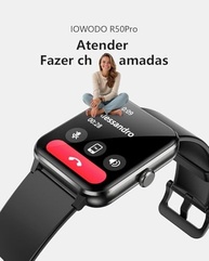 Smartwatch 1.85" HD Touch: Chamadas Bluetooth, 100+ Esportes, IA e 2 Pulseiras - Unissex - imagem 4