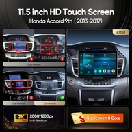 Central Multimídia 11.5" IPS HD para Honda Accord 2013-2015: CarPlay, Android Auto, GPS e Câmera 1080p - imagem 3
