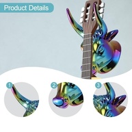 Suporte de Parede Harayaa Bull Head: Estilo e Segurança para sua Guitarra e Ukulele - imagem 3