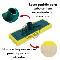 Kit 2 Rodo Esponja Espuma Macia Multiuso para Limpeza Leve – Ideal para Vidros, Pisos e Azulejos - imagem 5