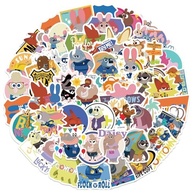 Adesivos Zootopia para Garrafas de Água - 50 Peças Impermeáveis e Modernos para Personalizar Copos, Celulares e Mais - imagem 2
