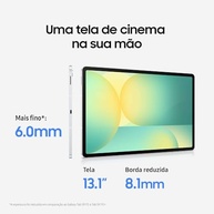 Samsung Tablet Galaxy Tab S10 FE+ WiFi, Prata, 128GB, 8GB, Tela 13.1" 90Hz, S Pen e Capa Inclusas - imagem 3