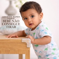 Kit 4 Protetores de Quina Transparente para Móveis - Segurança Infantil Sem Cheiro e Fácil Instalação - imagem 5