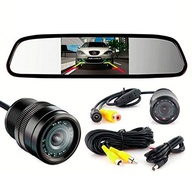 Kit Espelho Retrovisor com Tela Integrada e Câmera de Ré 10 LEDs: Segurança e Visibilidade - imagem 2
